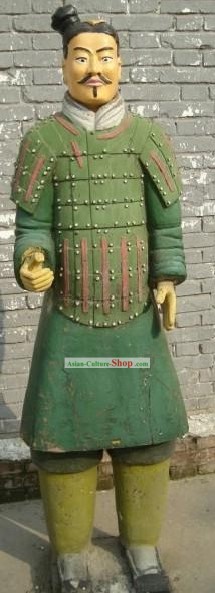 Colored officier militaire de Terra Cotta Guerrier