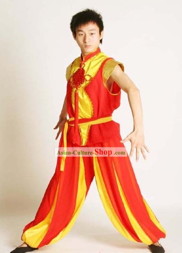 Chinês tradicional Dança do Leão e Dragão Uniform chumbo Dança