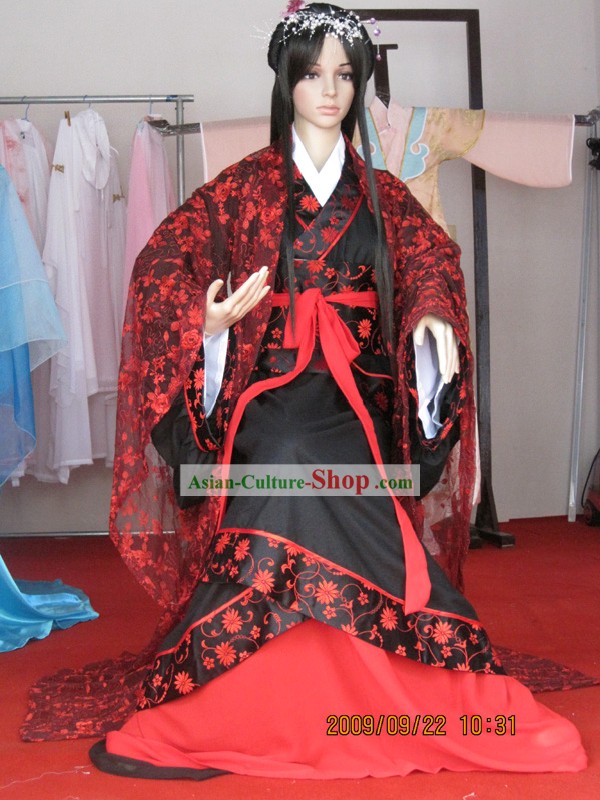 Han Dynasty Ancient Chinese Clothing Complete Set for Women