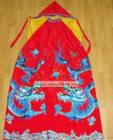 Chinese Ancient Emperor Embroidered Dragon Cape