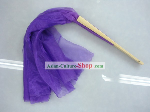 Chinese Fan Dança Tradicional Roxo Silk