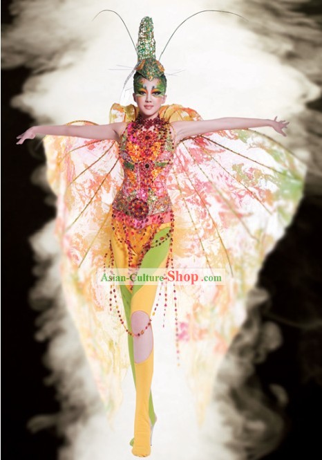 Chinese Rainbow Modern Dance Costume