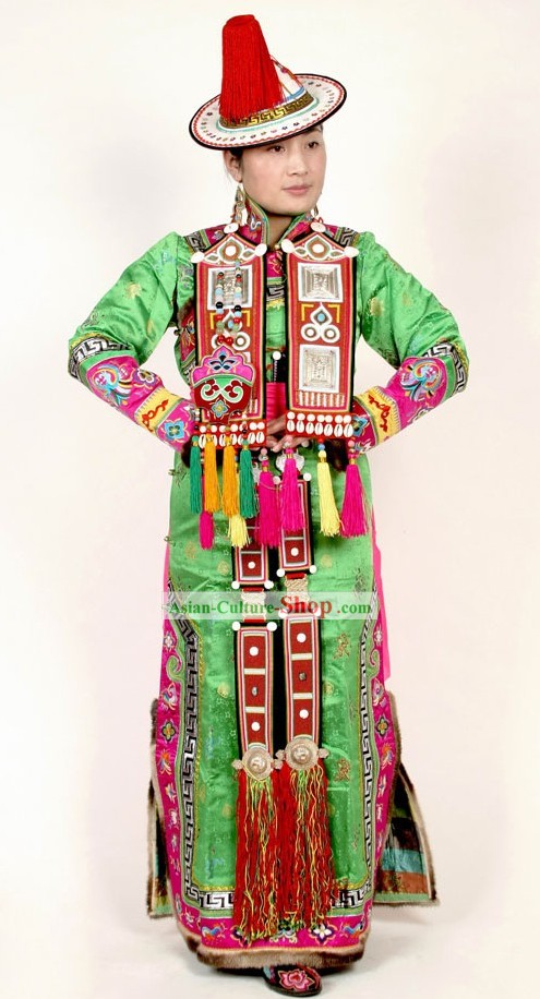Chinese Traditional Tibetan Clothing Complete Set