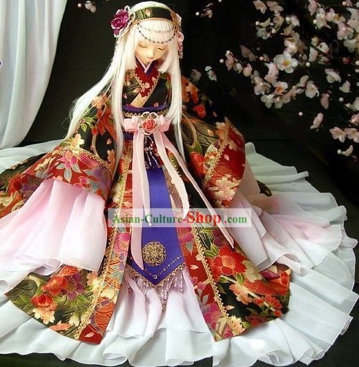 Trajes japonesa Princesa Conjunto Completo