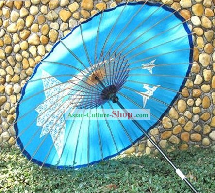 Wagasa traditionnel fait main parapluie de grue japonaise