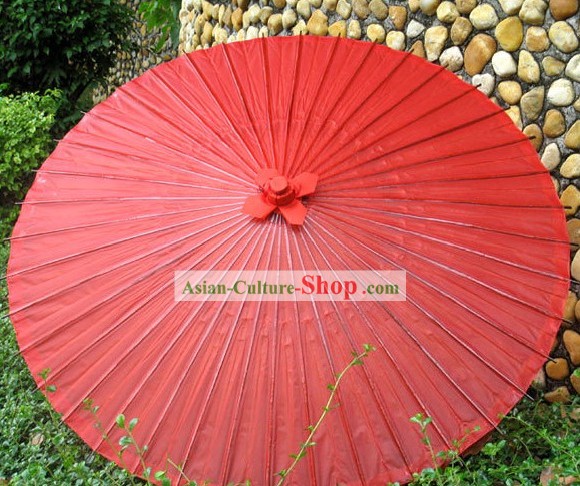 Mano Wagasa tradicional japonesa ha elaborado el Paraguas rojo de la boda