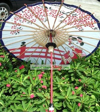 Hand Made Japanese Girls Dance Umbrella