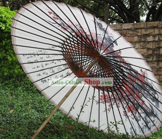 Hand Made Japanese Plum Blossom Paper Umbrella