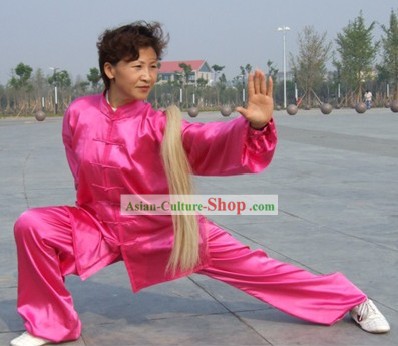 China profesional intermitente artes marciales y el Tai Chi traje (color rosa)