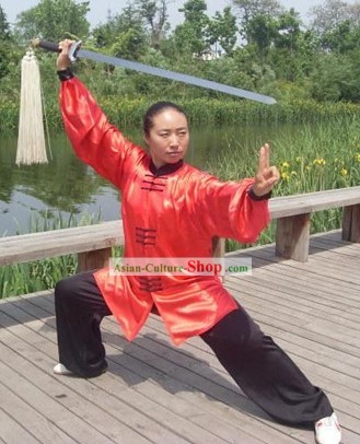 Profissional Artes Marciais Tai Chi Set Vestido Mestre