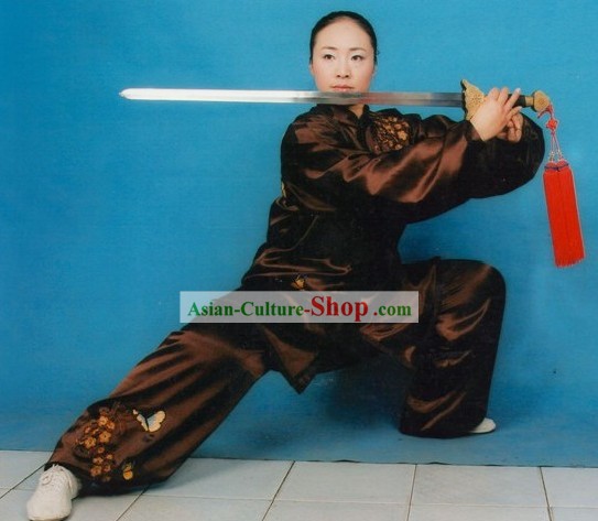 Tradicional china Mulan Quan Kung Fu uniforme de práctica para las mujeres