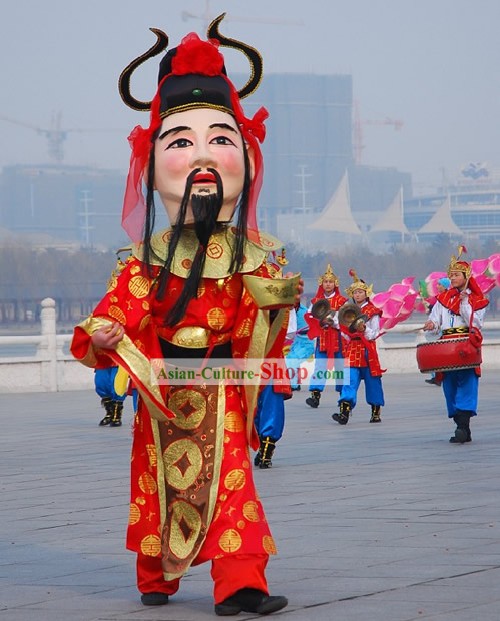 중국의 전통 퍼레이드와 축하 옷입히기