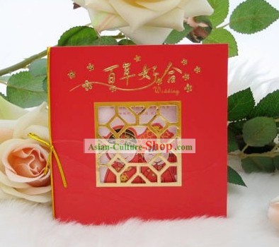 Traditoinal chinês cartões de casamento 20 Set Pieces