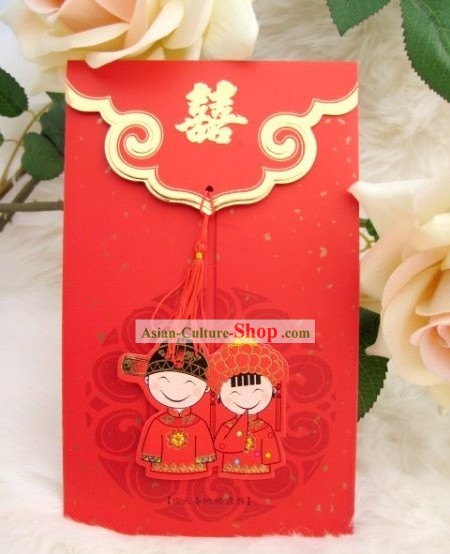 Traditoinal Chinese Wedding Invitations 20 Pieces Set
