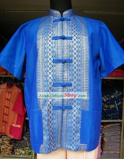 Traditionnelles thaïlandaises Set Blouse Costume complet pour les hommes