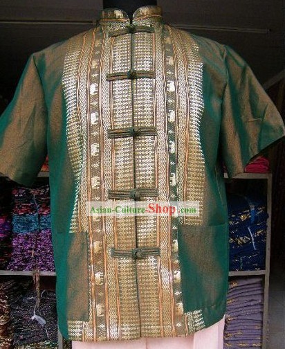 Traditionnelles thaïlandaises Set Blouse Costume complet pour les hommes