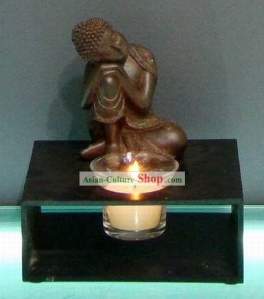Asie du Sud-Arts thaïlandaise Sleeping Buddha Bougeoir