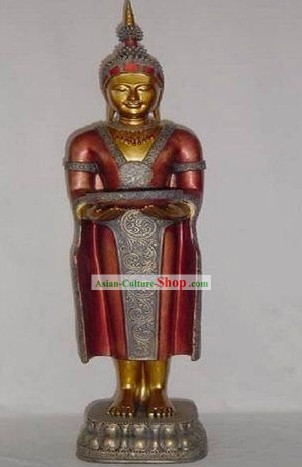 Large Southeast Asia Thai Figurine of Sleeping Buddha