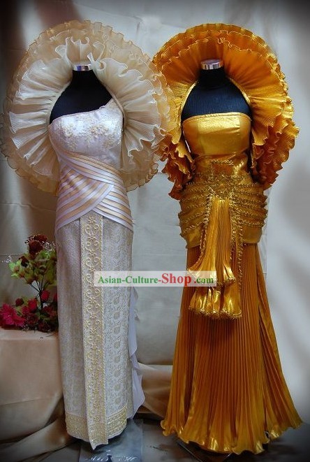 Trajes tradicionais tailandeses Conjunto Completo