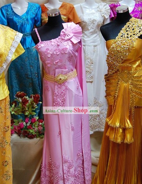 Traditional Thai Dance Costume Complete Set for Women