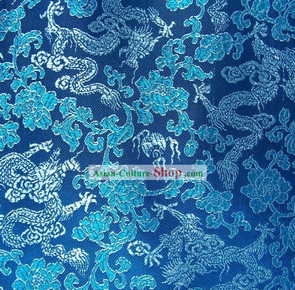 Chinese Dragon Brocade Fabric