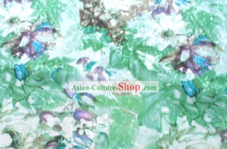 Chinese Water Lotus Silk Fabric