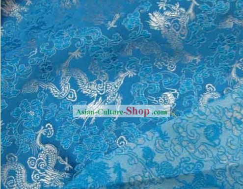 Dragon Design Silk Fabric