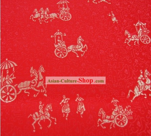 Traditional Carriage Stamps Brocade Fabirc