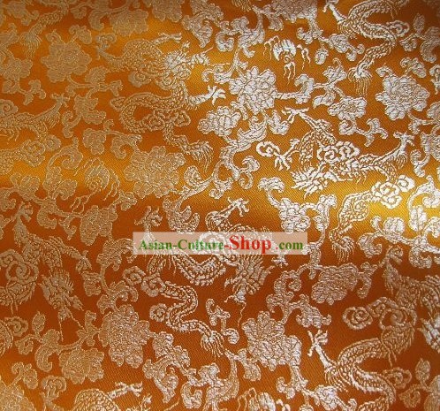 Traditional Dragons Brocade Fabric