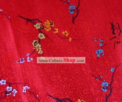 Plum Blossom Brocade Fabric