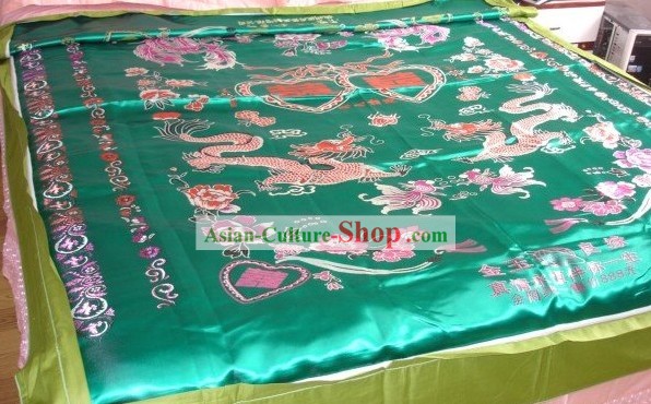 Chinese Traditional Wedding Dragon Phoenix Quilt Cover