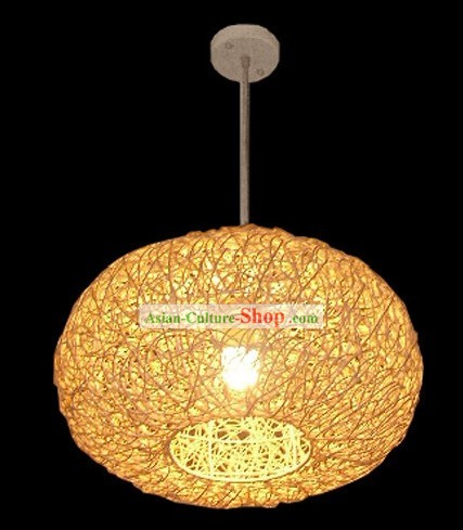 Lanterna chinesa Cane Handmade Pumpkin