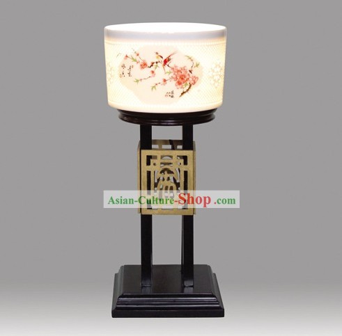 Chinês clássico Jingde Cidade Ceramic Palace Flower e Lanterna Pássaro