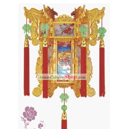 Happy Festival Celebration Traditional Dragon Palace Lantern
