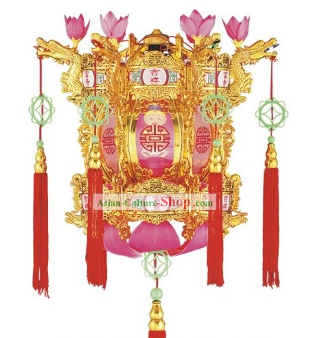 Ano Novo Chinês Golden Lotus Palace Lantern