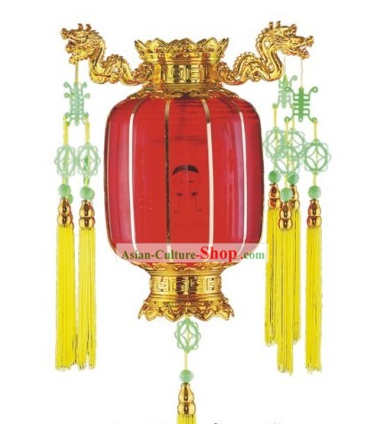 12 pouces chinoise Dragon Rouge Lanternes