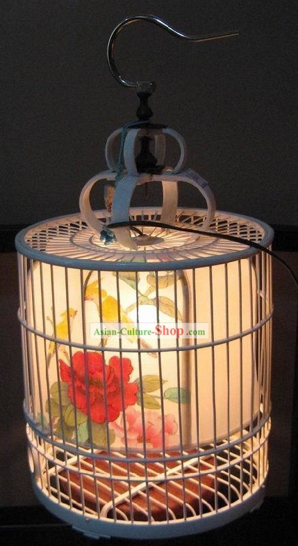 Hand Painted Birdcage Hanging Palace Lantern