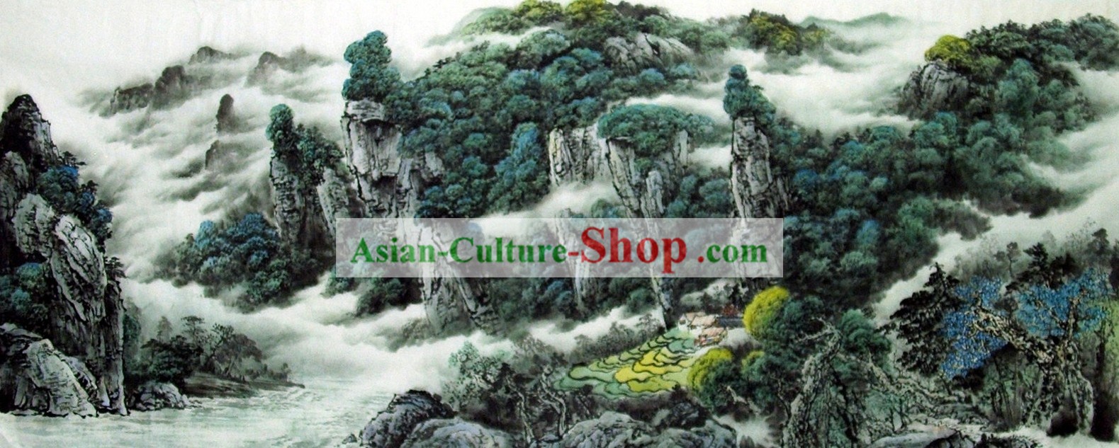 Pintura de paisagem chinesa - Cena Guilin