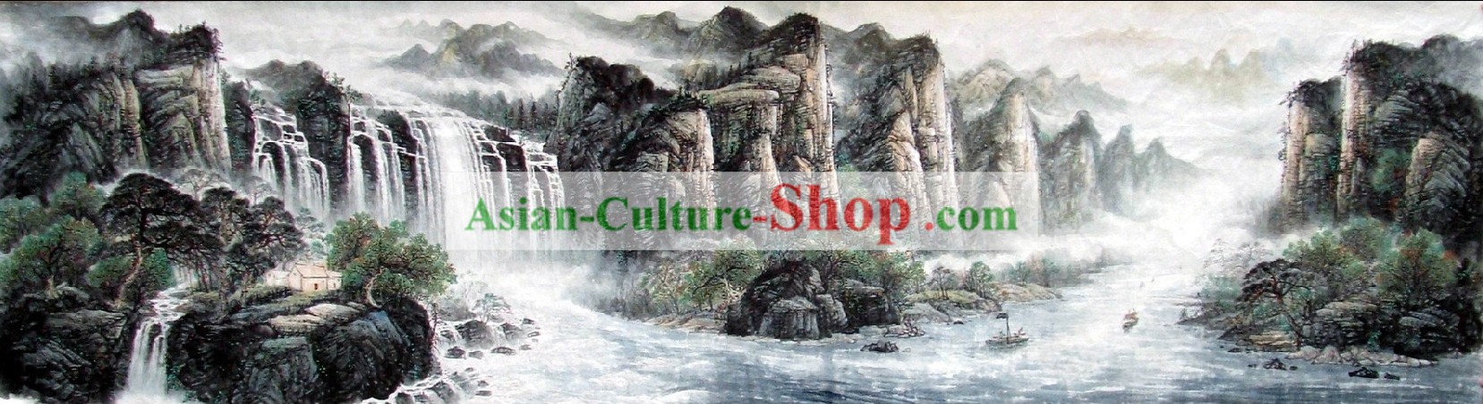 Famous Chinese Paintings Natureza - Lushan Cachoeira