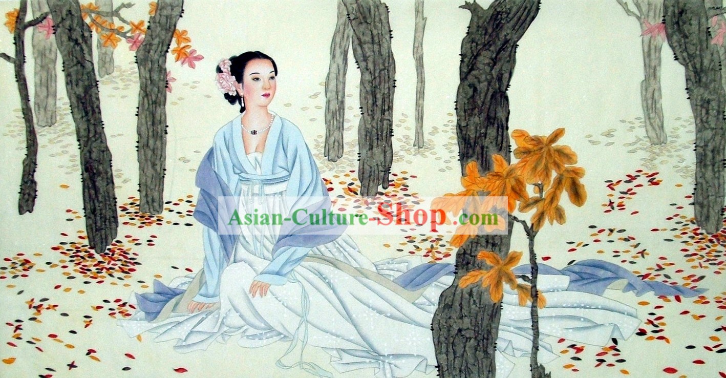 Pinturas tradicionais chinesas Mulheres por Liu Lanting