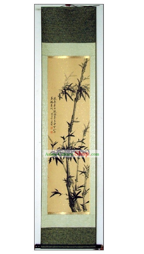 Pintura chinesa tradicional Bamboo por Qin Rilong