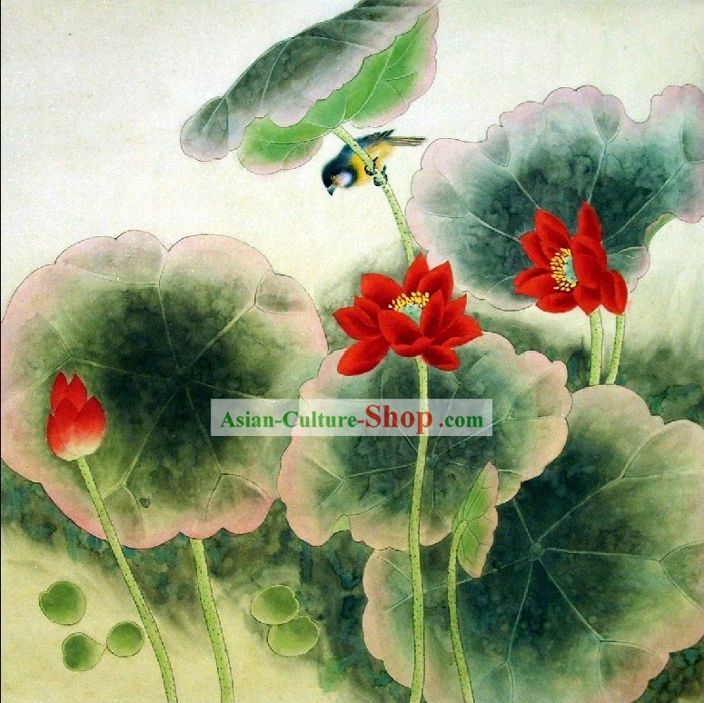 Pinturas tradicionais chinesas Lotus