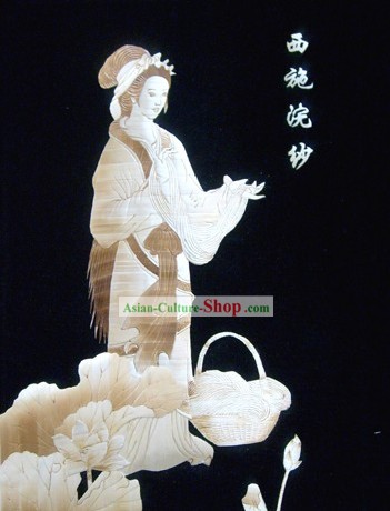 Tradicional chinesa Trigo Pintura Arte Palha - Xi Shi
