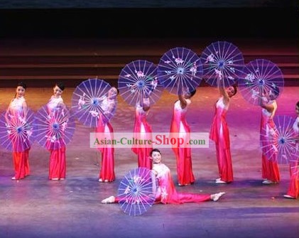 Dança Tradicional Chinesa Umbrella Props Silk