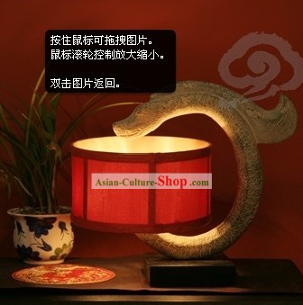 Traditional Chinese Handmade Stone Dragon Lantern