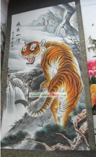 Chinese Film and Stage Performance and Photo Studio Prop - Traditional Painting Tiger