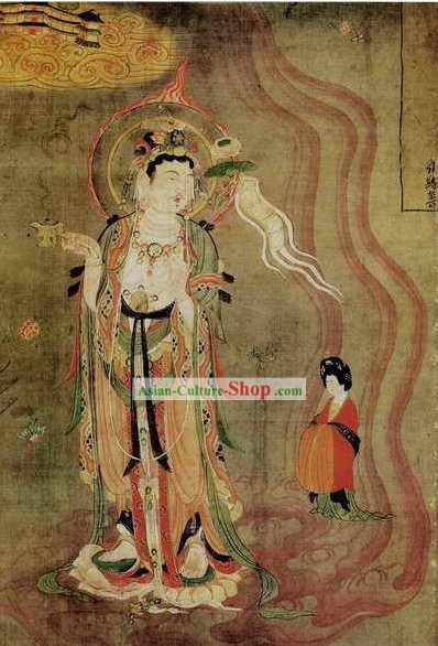 Chinesischen Film-und Bühnen-und Performance Photo Studio Traditional Painting Prop - Guan Yin Portrait