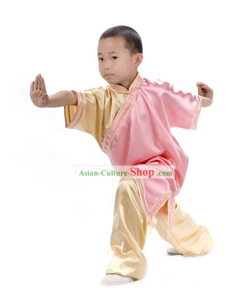 Chinese Professional Martial Arts Tai Chi Uniform Complete Set for Children