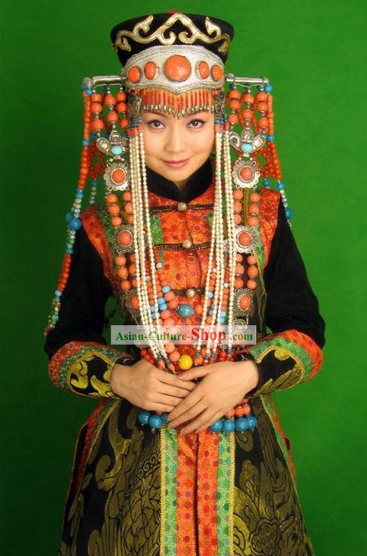 Chinese Classical Mongolian Women Costume