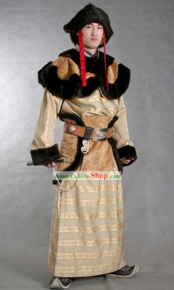 China Minority Traditional Clothing and Hat Complete Set